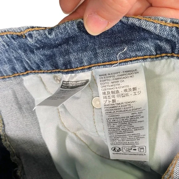 Levi's 33x34 Blue 559 Relaxed Straight Leg Denim Jeans Americana Workwear - Picture 7 of 9